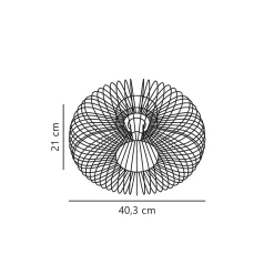 Beroni ceiling wall ø40 | black