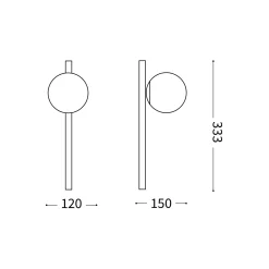 Binomio wall ø12 | white