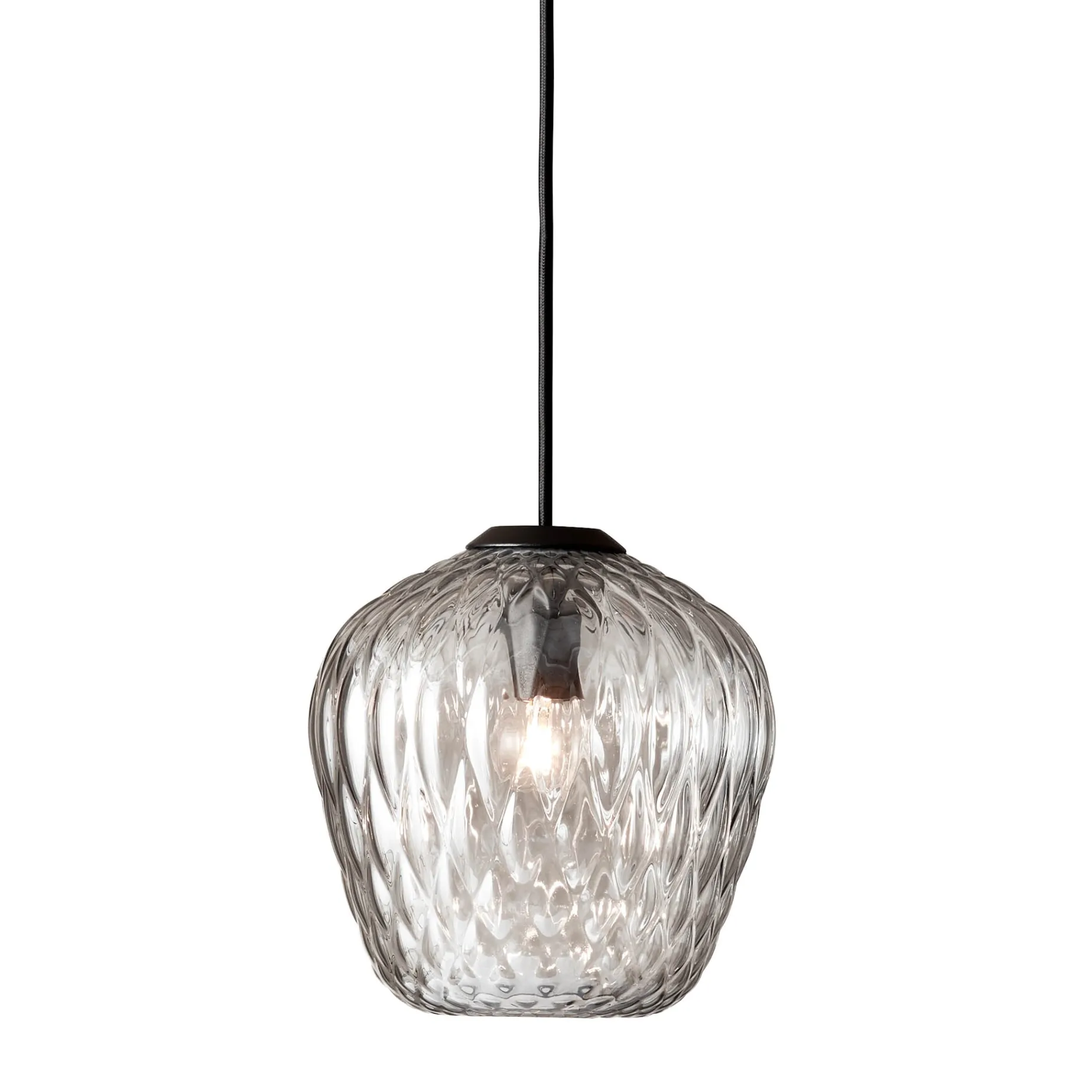 Blown pendant SW4 | silver lustre