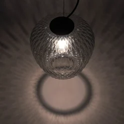 Blown pendant SW4 | silver lustre