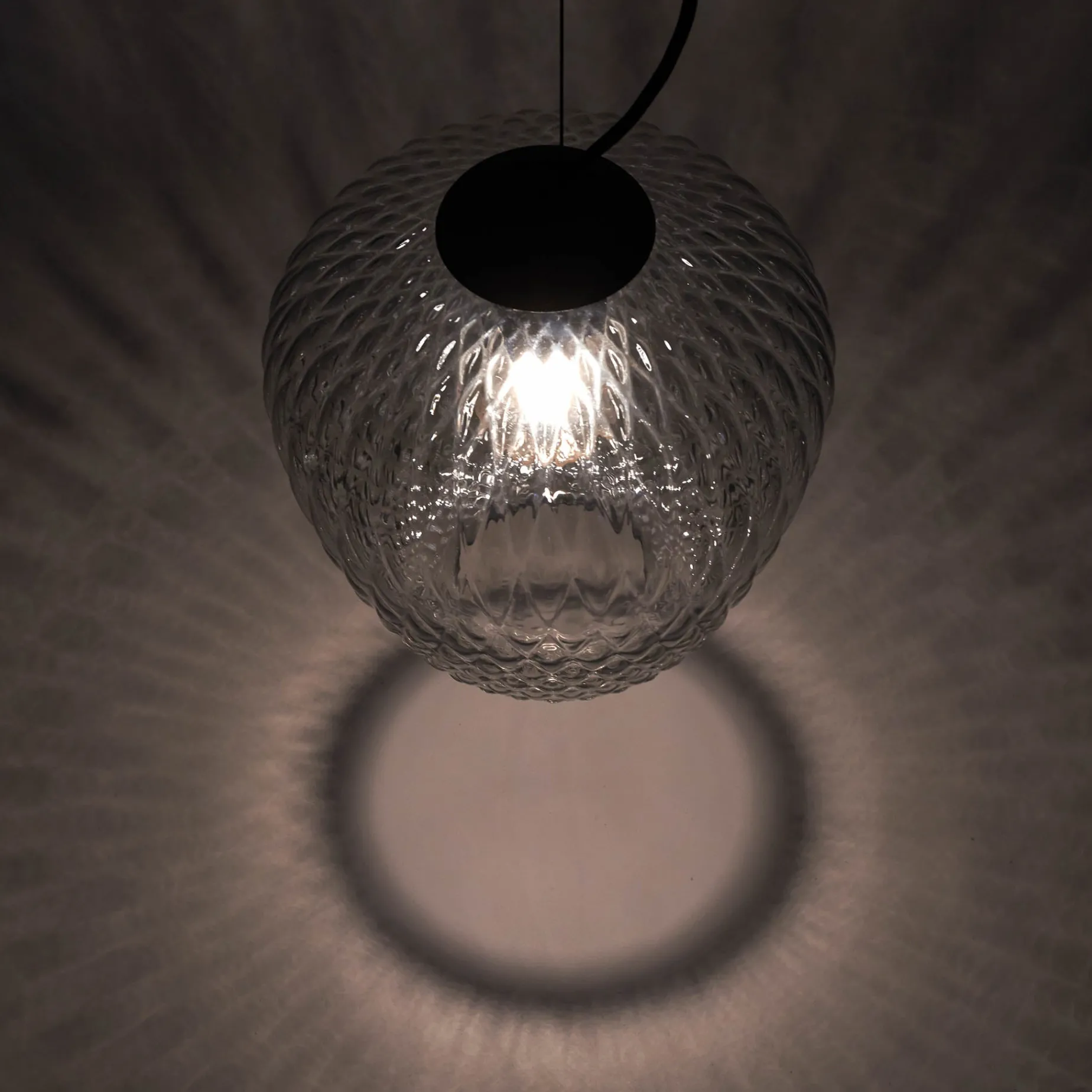 Blown pendant SW4 | silver lustre