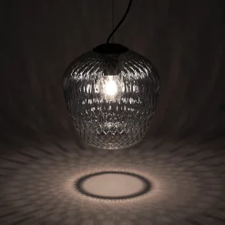 Blown pendant SW4 | silver lustre