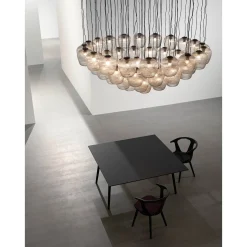 Blown pendant SW4 | silver lustre