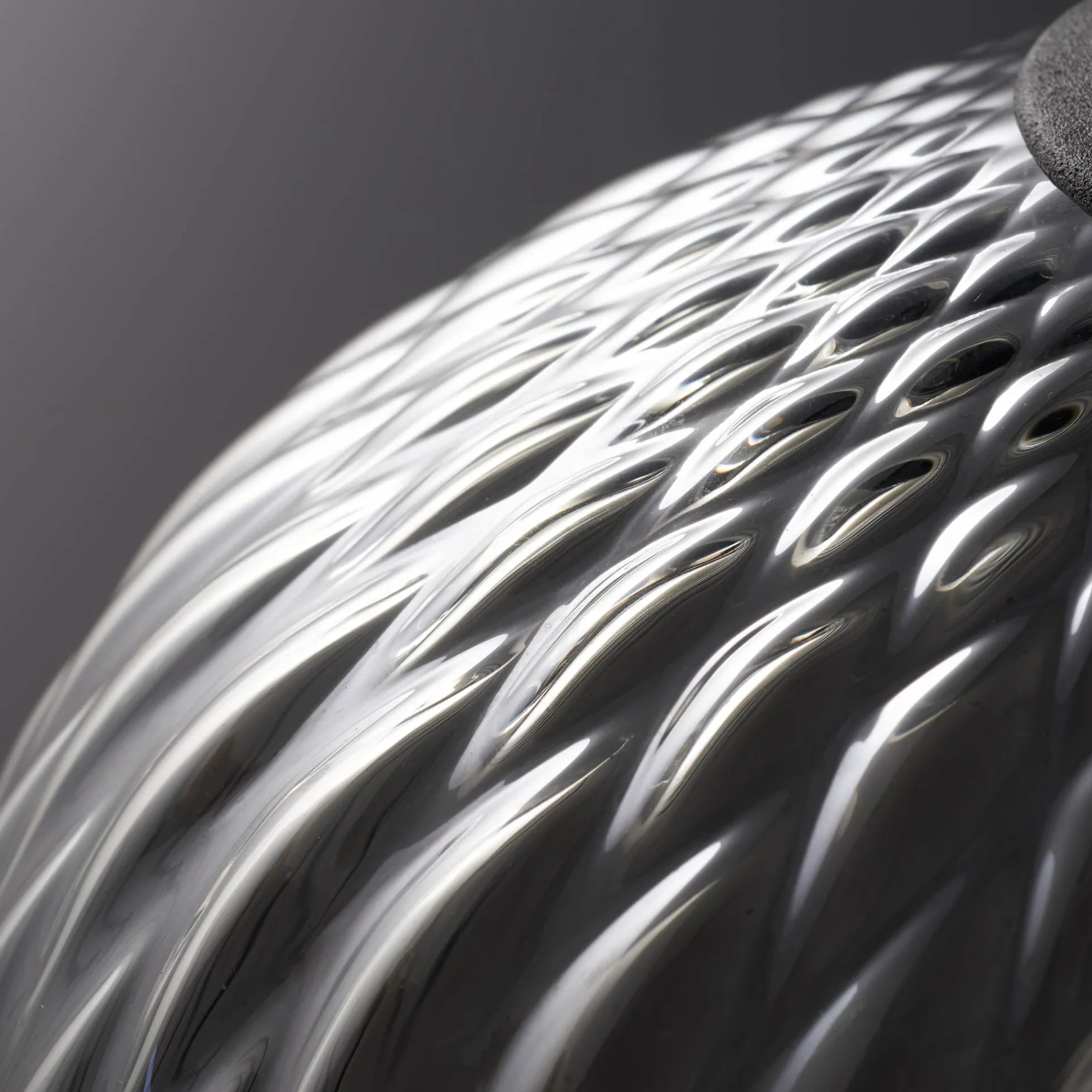 Blown pendant SW4 | silver lustre