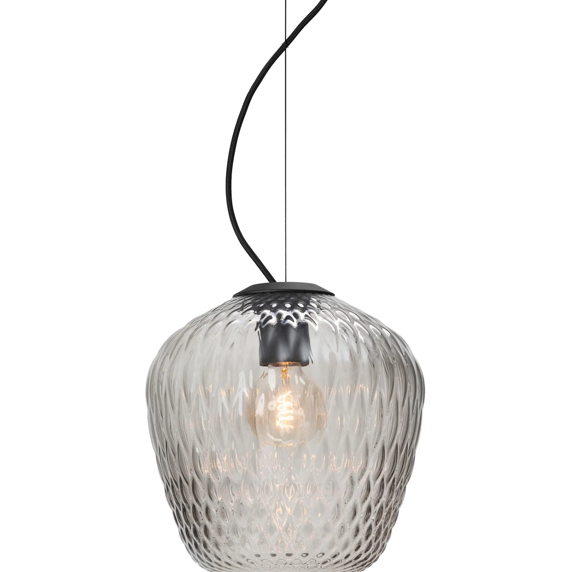Blown pendant SW4 | silver lustre