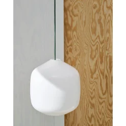 Buoy pendant lamp ⌀30 | opal white / garden green