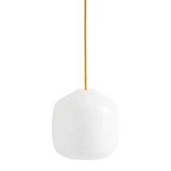 Buoy pendant lamp ⌀20 | opal white / amber yellow