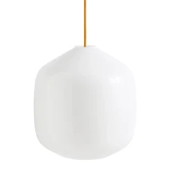 Buoy pendant lamp ⌀20 | opal white / amber yellow
