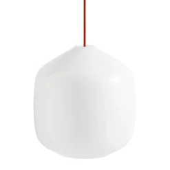 Buoy pendant lamp ⌀20 | opal white / amber yellow