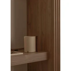Cata table | walnut and natural papyrus