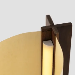 Cata table | walnut and natural papyrus