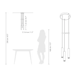 Chimes tube 3 | dark oak