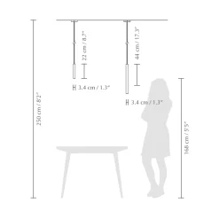 Chimes tube | tall black