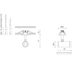 Coco ⌀4,2 recessed | white