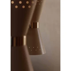 Collector chandelier 5 | crème and polished brass