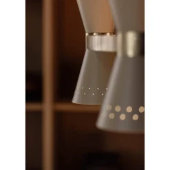 Collector chandelier 3 | crème and polished brass