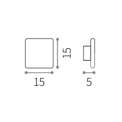 Cover round | 15 white