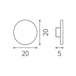 Cover round | 15 white