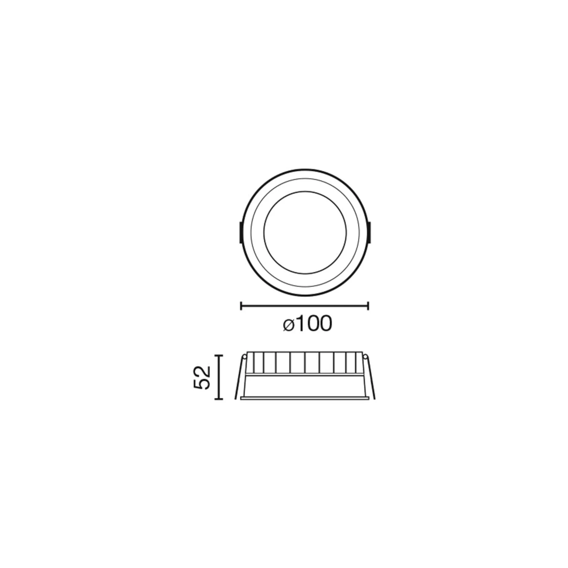 Croc recessed ø10-18 IP44 | white