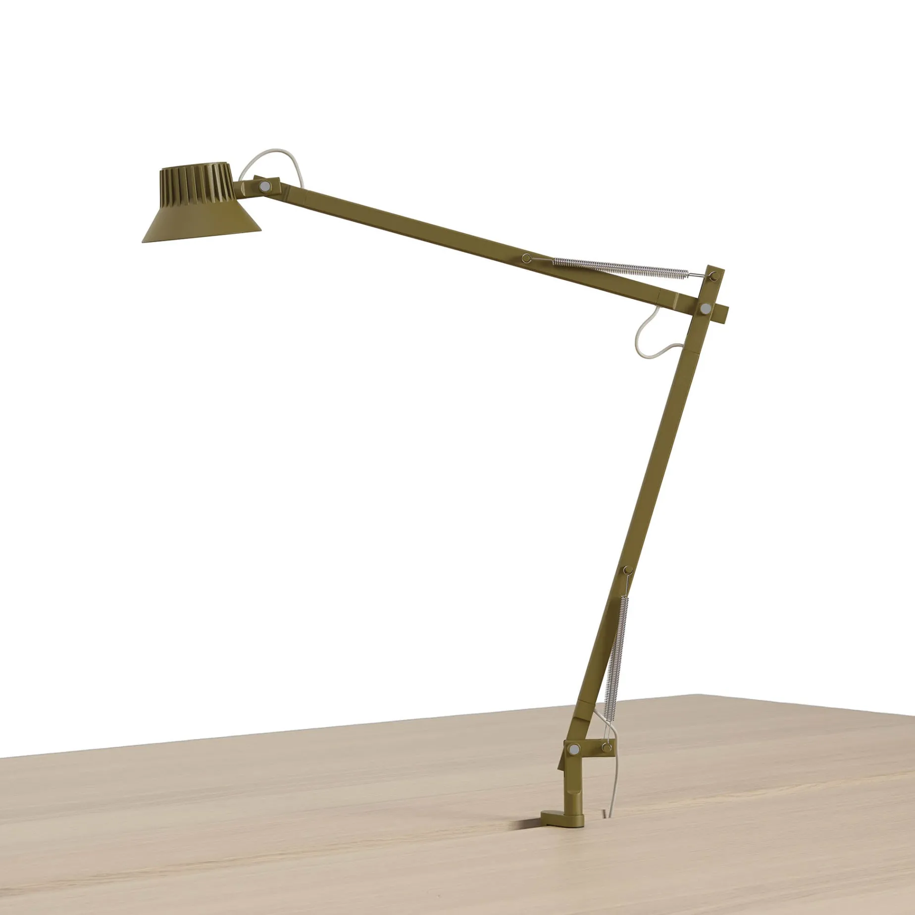 Dedicate table lamp S2 | clamp / brown green