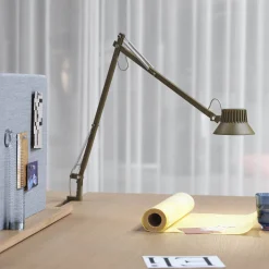 Dedicate table lamp S2 | clamp / brown green
