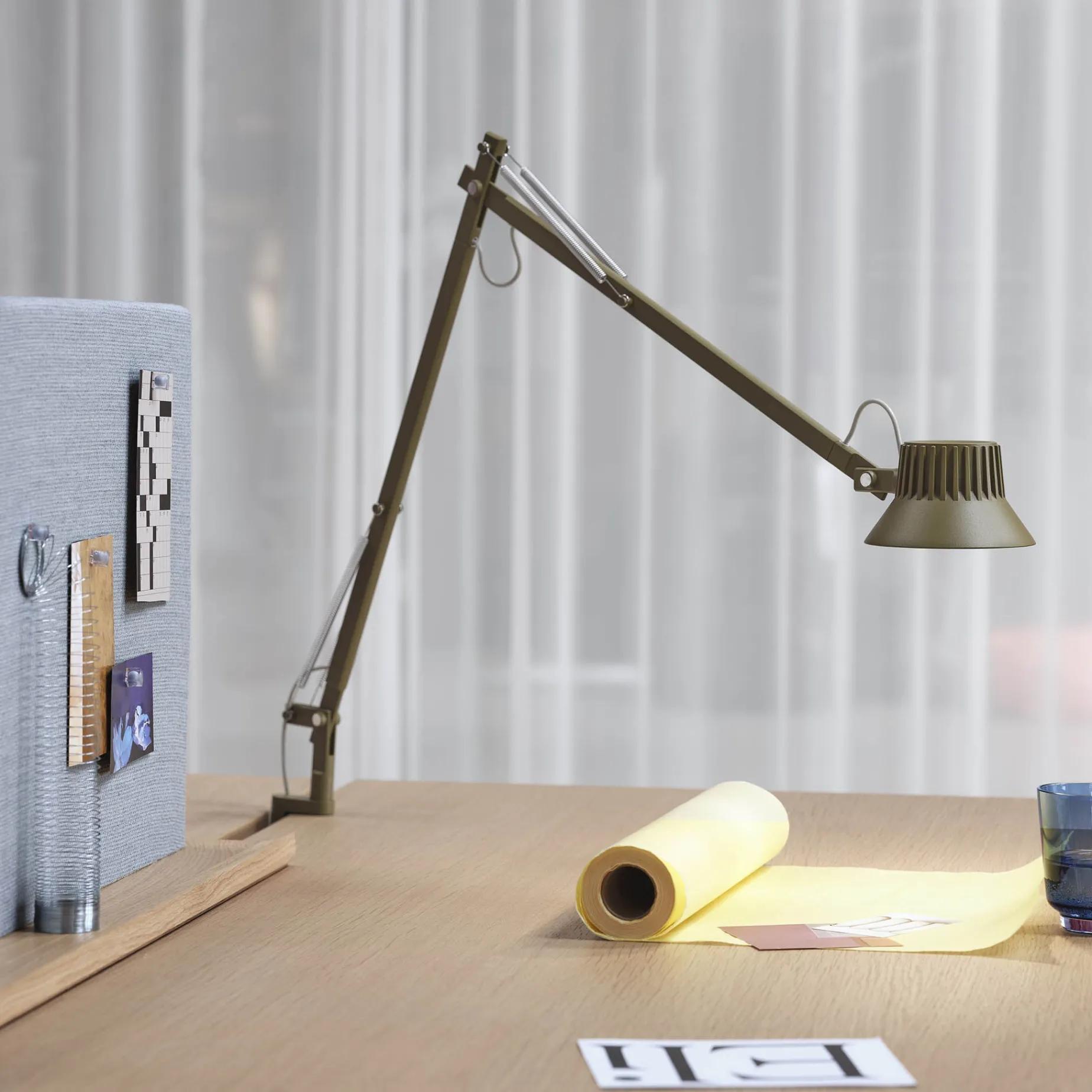 Dedicate table lamp S2 | clamp / brown green