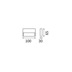 Dedra small IP65 | anthracite
