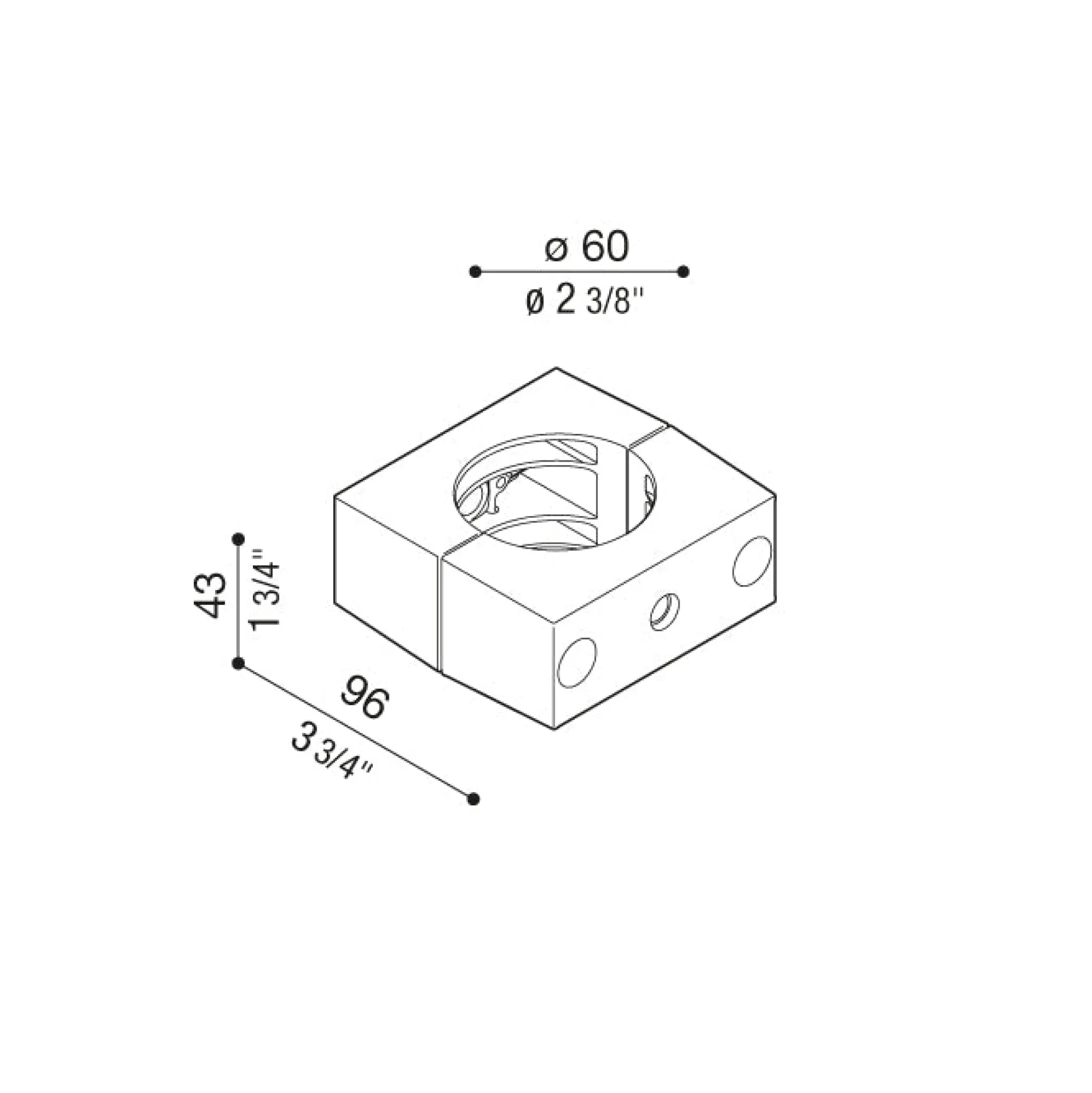 Delta 3 projetor IP66 | black