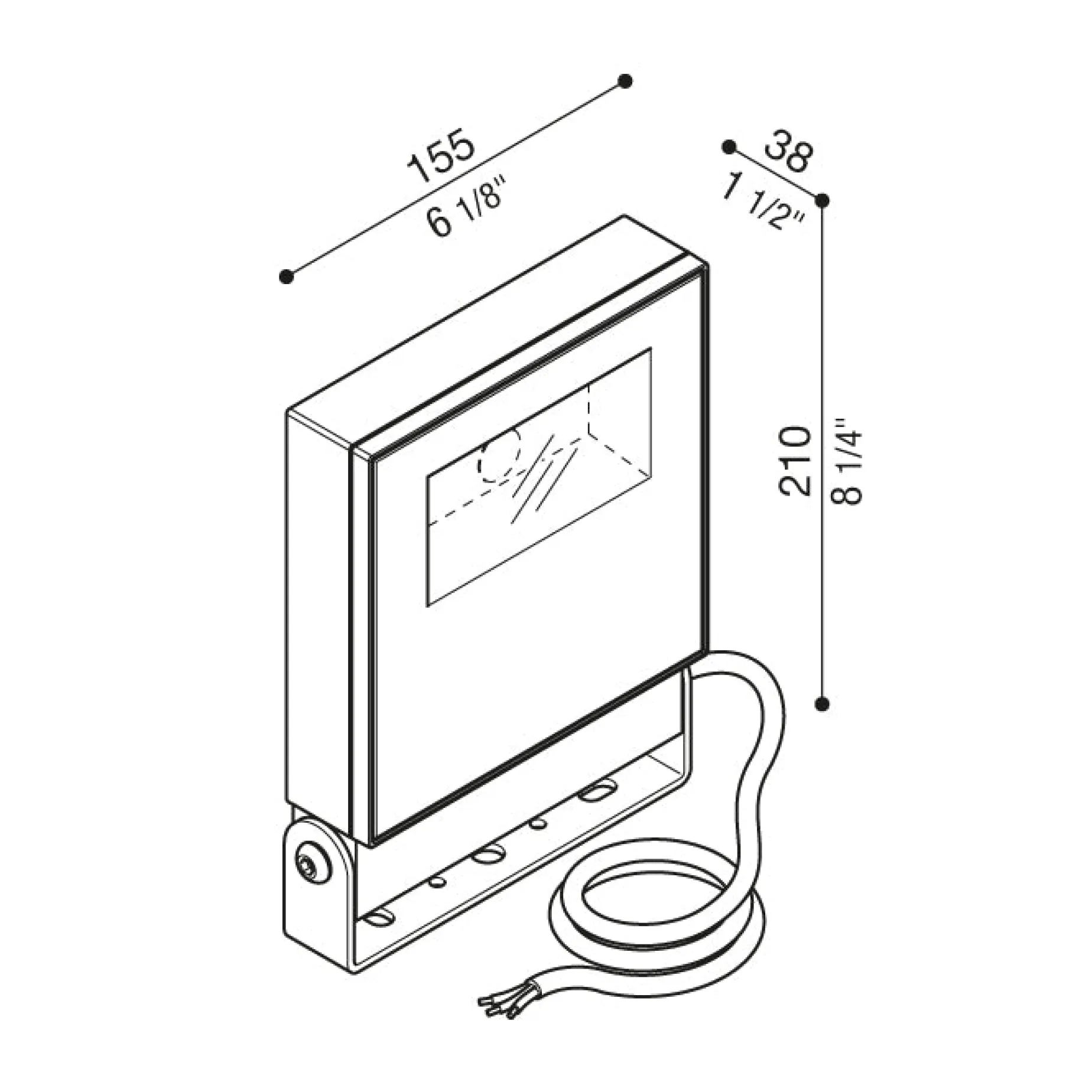 Delta 1 projetor IP66 | grey high tech