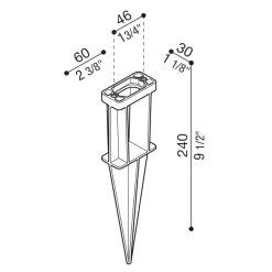 Delta 1 projetor IP66 | grey high tech
