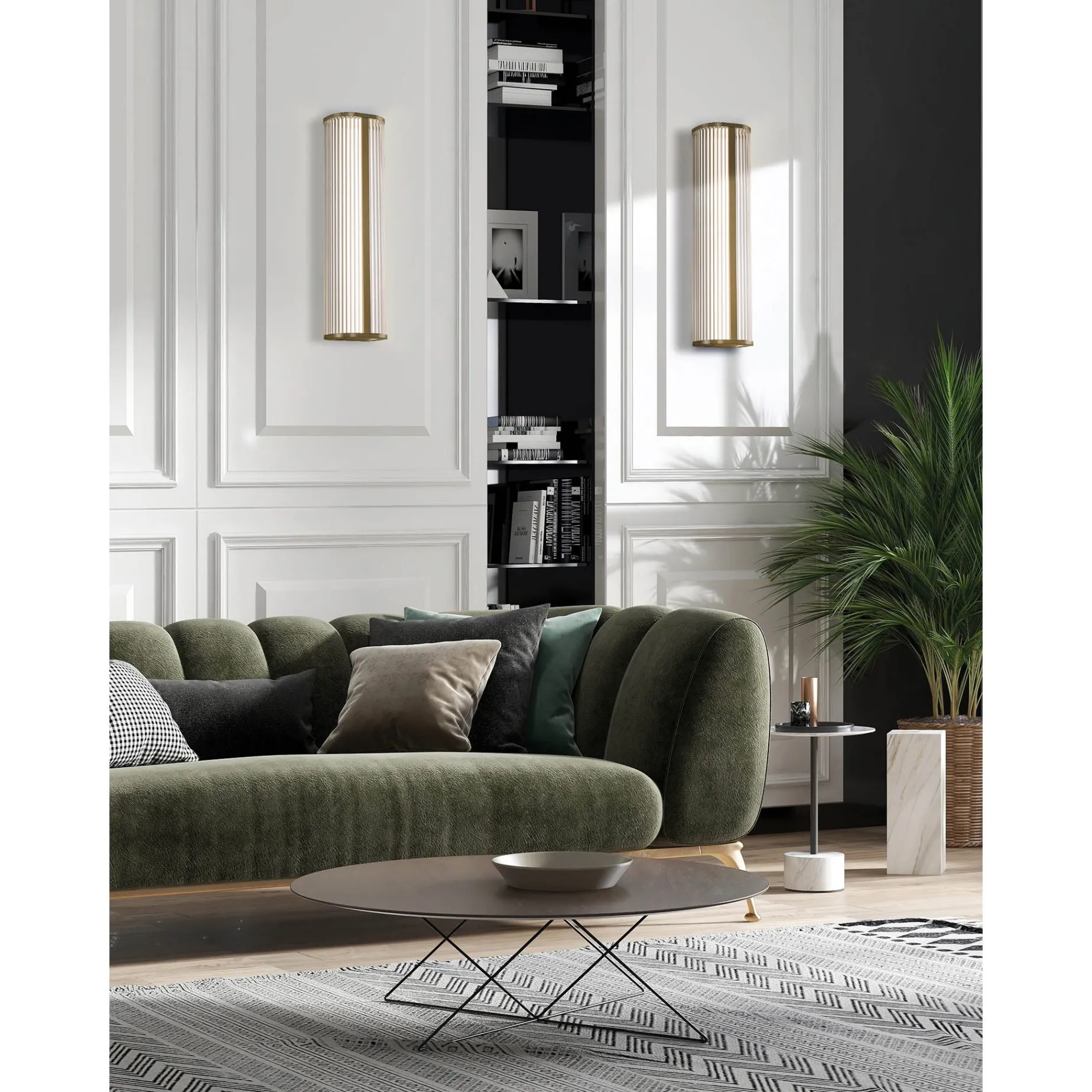 Diva wall lamp IP44 | H30-60 chrome