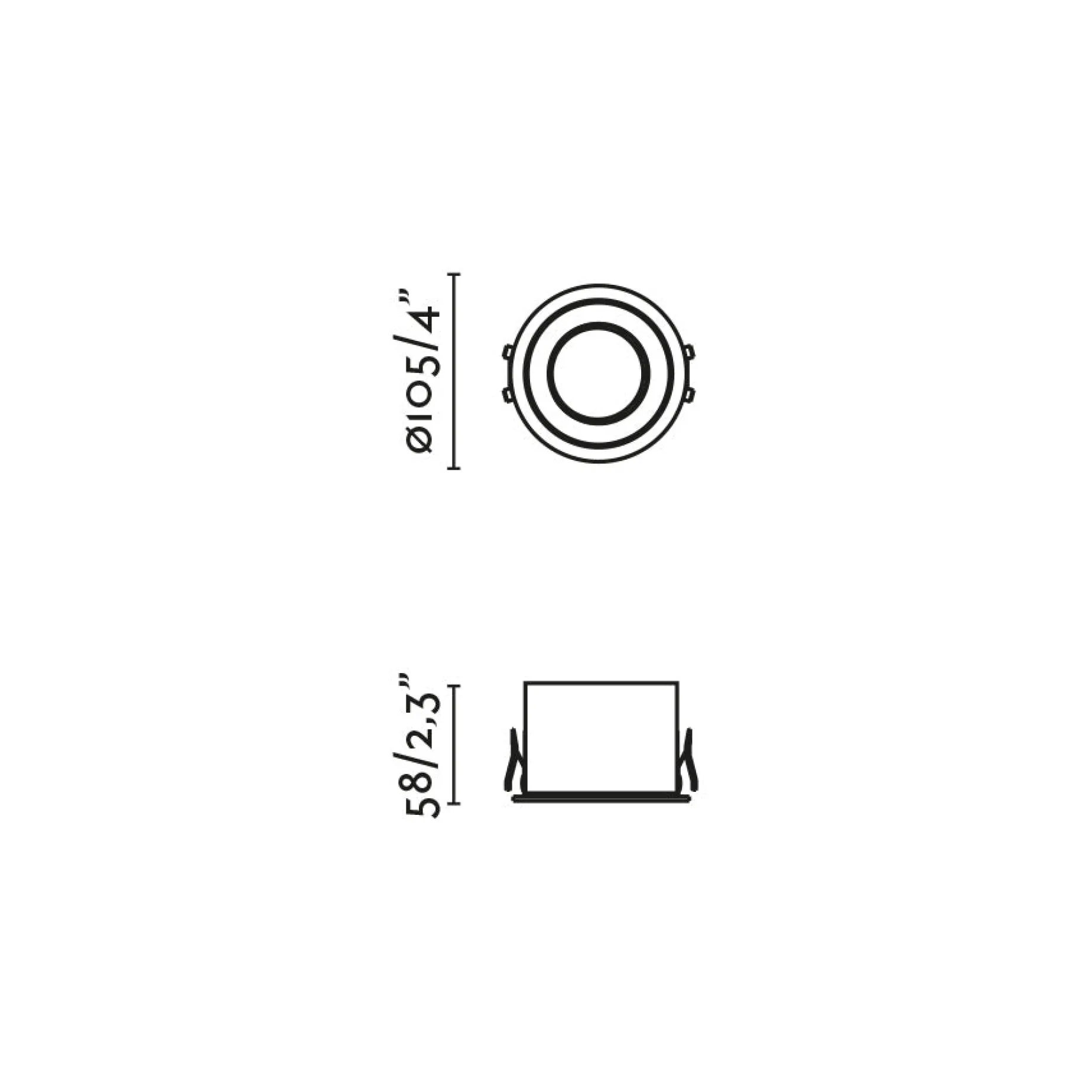 Dop recessed ø8-15 IP54 | white