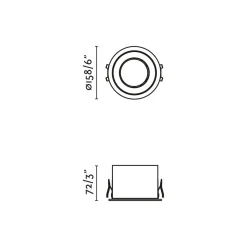 Dop recessed ø8-15 IP54 | white