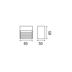 Down wall G9 | white