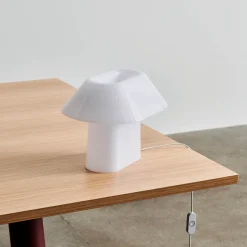 Drome table lamp | white opal acrylic