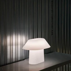 Drome table lamp | white opal acrylic