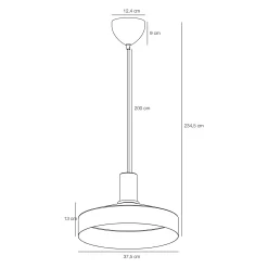 Elvas pendant ⌀37 | marble beige