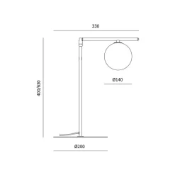 Endo table | matt brass