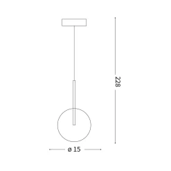 Equinoxe pendant | brass