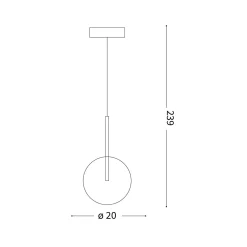 Equinoxe pendant | brass