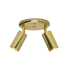 Evanston brass 2-spotlight | satin brass