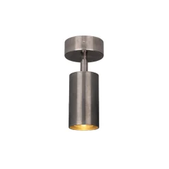 Evanston brass spotlight | antique silver