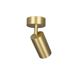 Evanston brass spotlight | antique silver