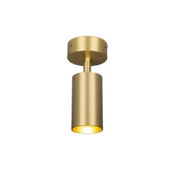 Evanston brass spotlight | antique silver