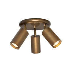 Evanston brass 3-spotlight | antique brass