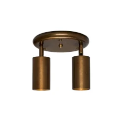 Evanston brass 2-spotlight | antique brass