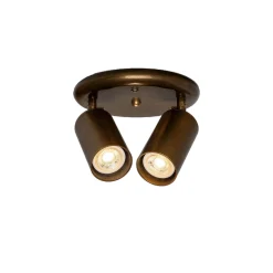 Evanston brass 2-spotlight | antique brass