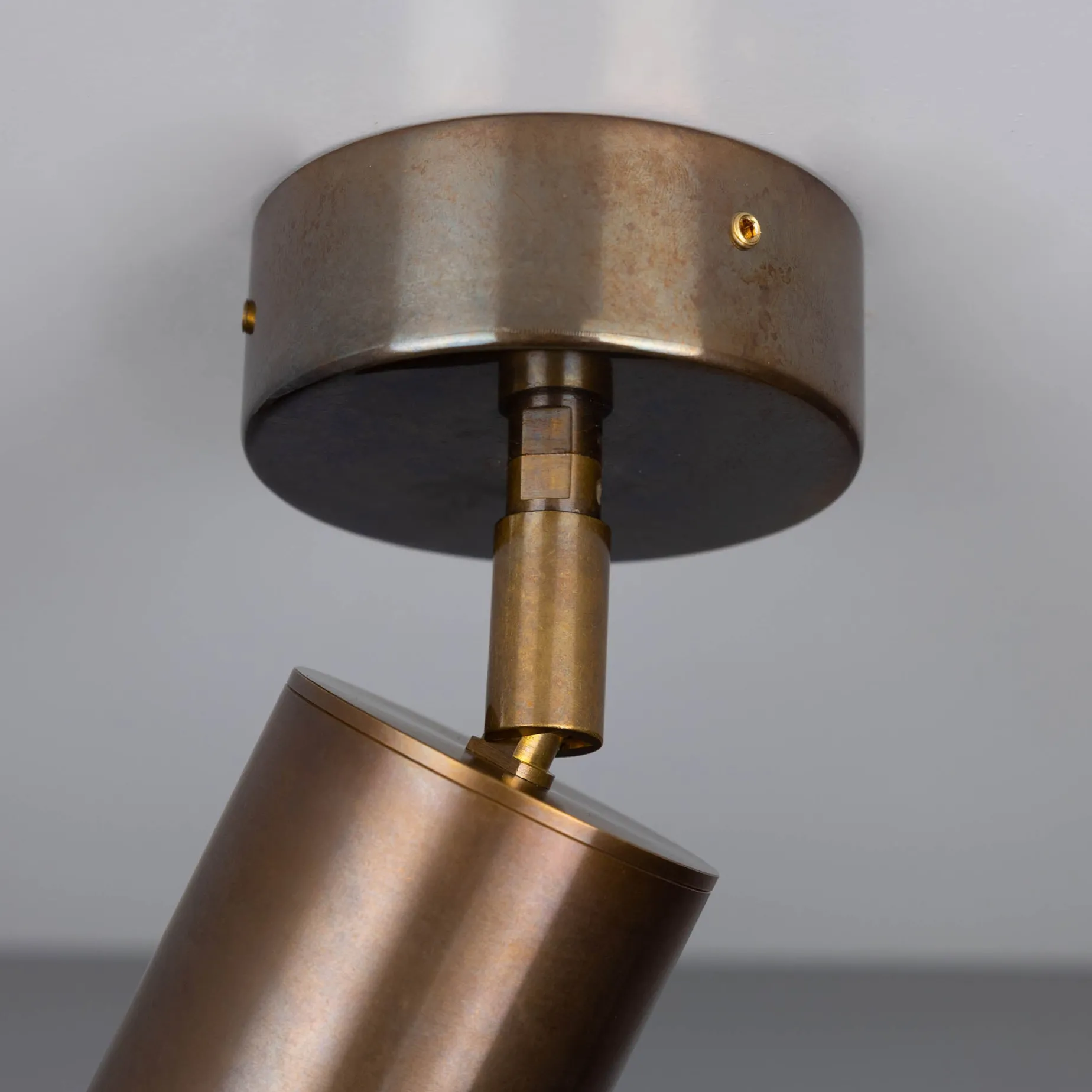 Evanston brass spotlight | antique brass