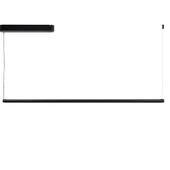 Factor Linear pendant | diffused soft black