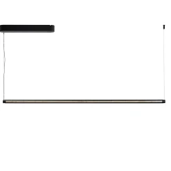 Factor Linear pendant | diffused soft black